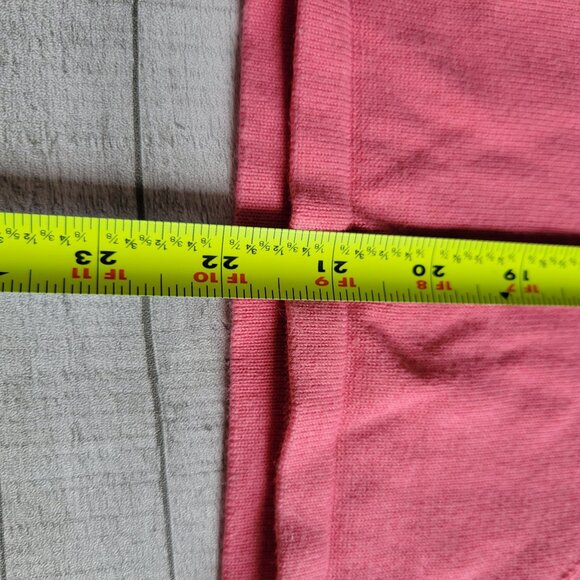 Talbots Womens Pink Short Sleeve Polo Shirt Button Front Size M Cotton Blend - Picture 7 of 8